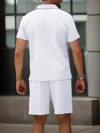 Heren Polo en Shorts Set - Zomerset voor Mannen Relaxed Stijl