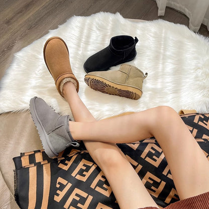 Dames Winterboots Warm en Elegant met Voering → Dames Winterlaarzen Warm en Waterdicht met Schapenwol Voering