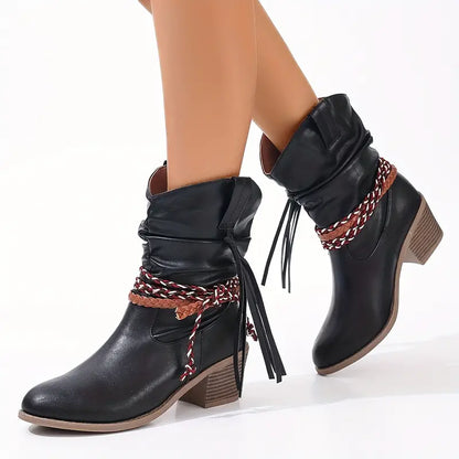 Dames Western Laarzen Cowboystijl Hoge Hak