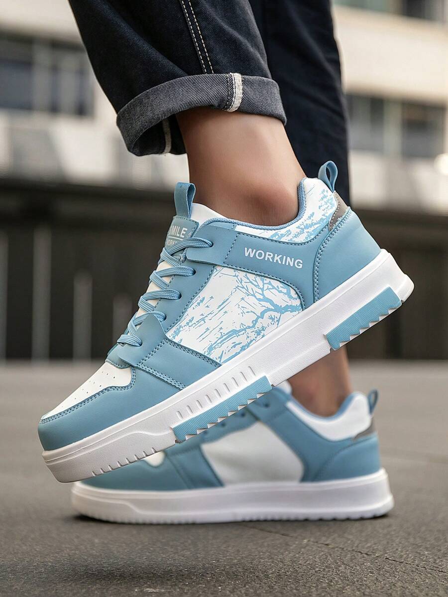 Heren Sneakers Beige Comfortabel Sportief Alledaags