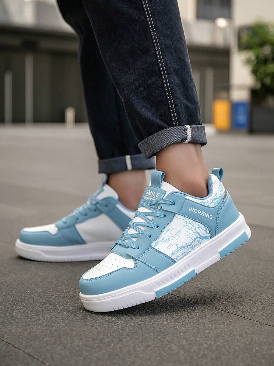 Heren Sneakers Beige Comfortabel Sportief Alledaags