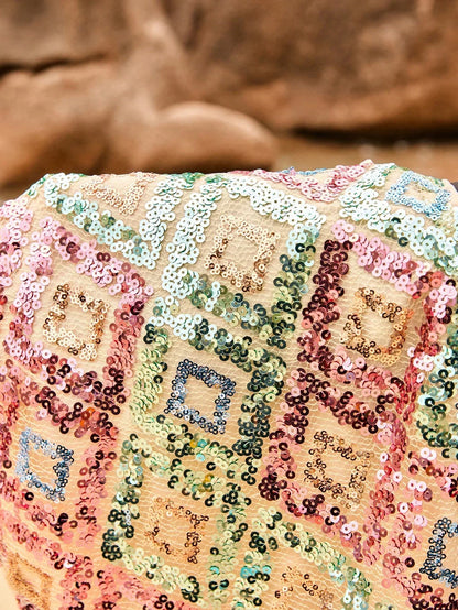 Kort Mini Jurk Pailletten Glanzend en Comfortabel