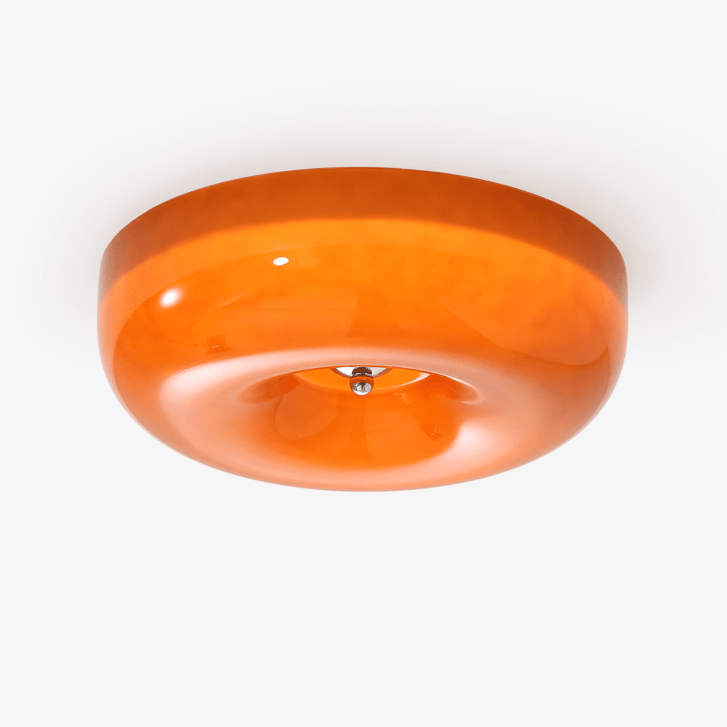 Plafondlamp Glas Swirl Metaal Wit Koffie Beige Woonkamer Slaapkamer LED 3000K 4000K 6000K Ø32 Ø40 Ø46cm Plafonnière Dimbaar