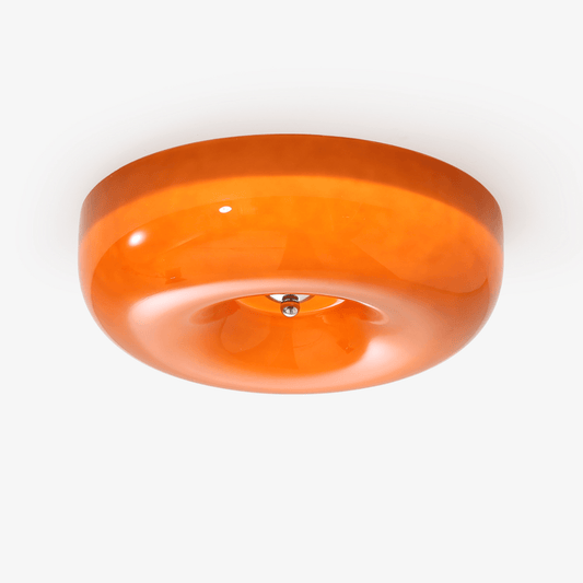Plafondlamp Glas Swirl Metaal Wit Koffie Beige Woonkamer Slaapkamer LED 3000K 4000K 6000K Ø32 Ø40 Ø46cm Plafonnière Dimbaar