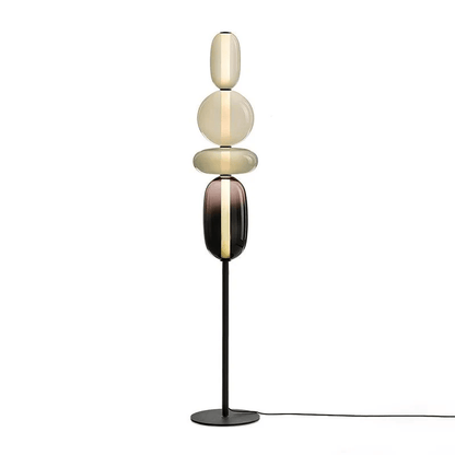 Vloerlamp Glas LED 130 of 160 cm Rood Wit Zwart Woonkamer Design Staande Lamp Lichtobject Interieur