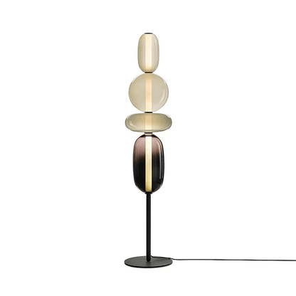 Vloerlamp Glas LED 130 of 160 cm Rood Wit Zwart Woonkamer Design Staande Lamp Lichtobject Interieur