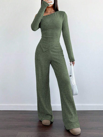 Dames Tweedelig Setje One Shoulder Stijl