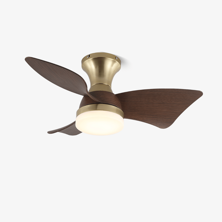 Moderne Plafondventilator met Verlichting – Houtnerf – Ø55 cm – Afstandsbediening – 6 Snelheden