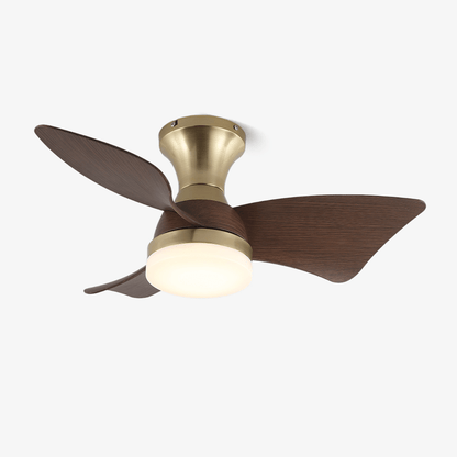 Moderne Plafondventilator met Verlichting – Houtnerf – Ø55 cm – Afstandsbediening – 6 Snelheden