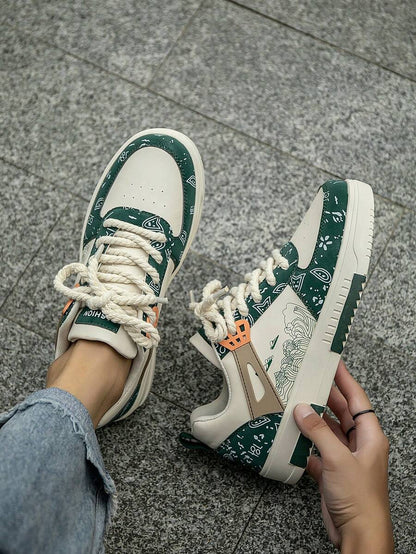Heren Sneakers Beige Comfortabel Sportief Alledaags