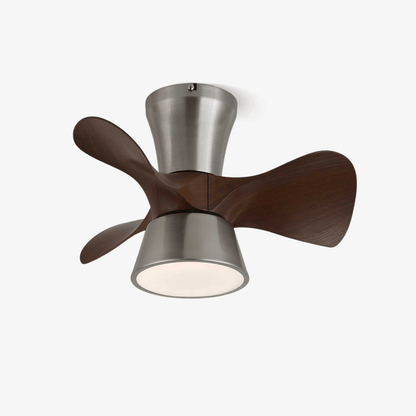 Moderne Plafondventilator met Verlichting en Houten Bladen – 3 Snelheden & Afstandsbediening 55cm