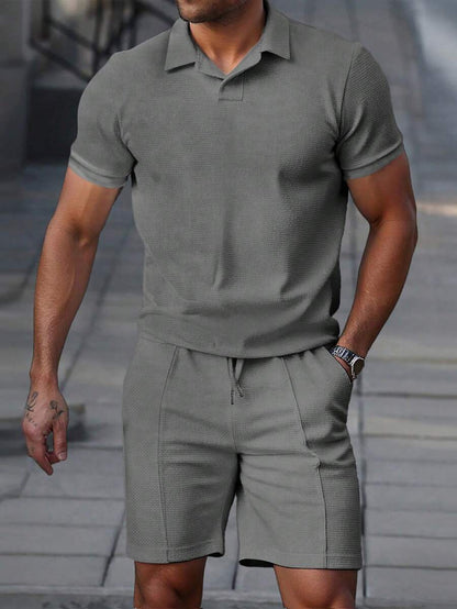 Heren Polo en Shorts Set - Zomerset voor Mannen Relaxed Stijl
