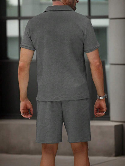 Heren Polo en Shorts Set - Zomerset voor Mannen Relaxed Stijl