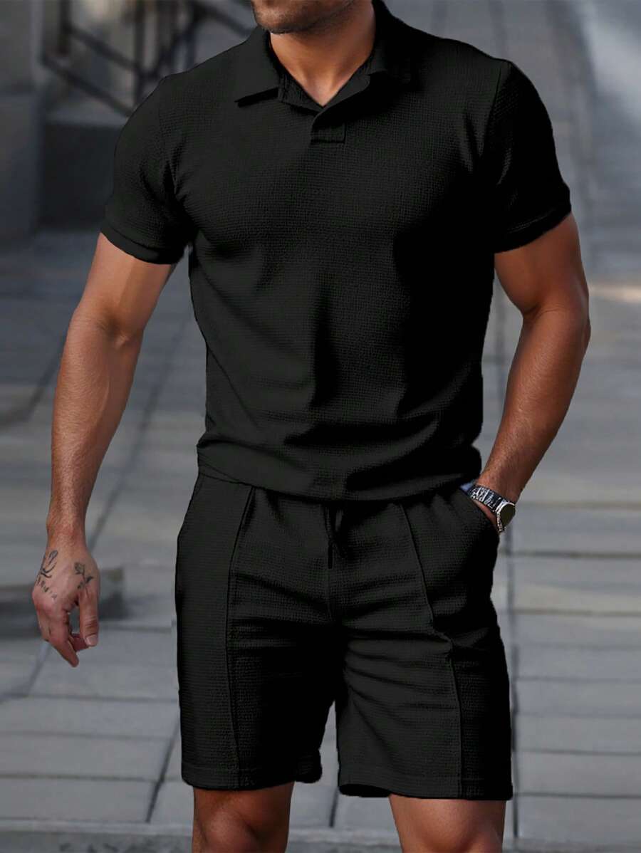 Heren Polo en Shorts Set - Zomerset voor Mannen Relaxed Stijl