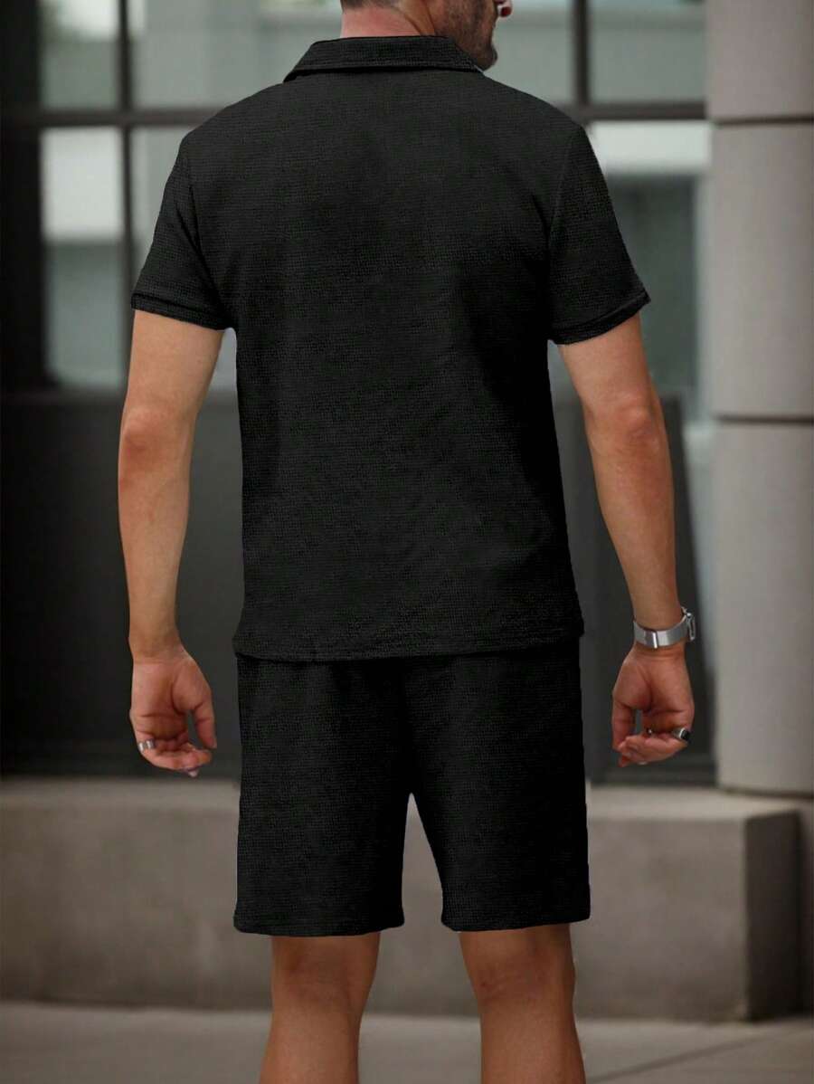 Heren Polo en Shorts Set - Zomerset voor Mannen Relaxed Stijl