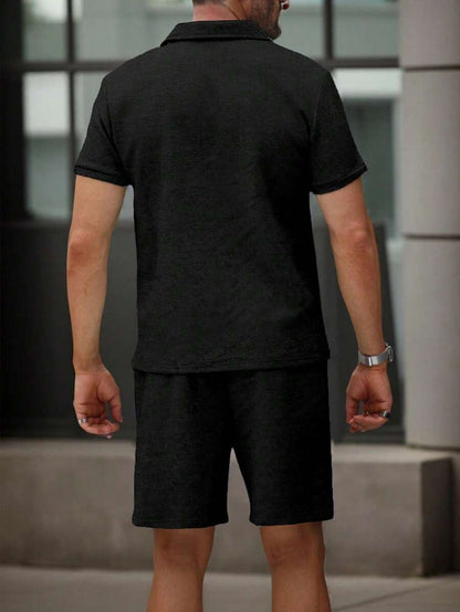 Heren Polo en Shorts Set - Zomerset voor Mannen Relaxed Stijl