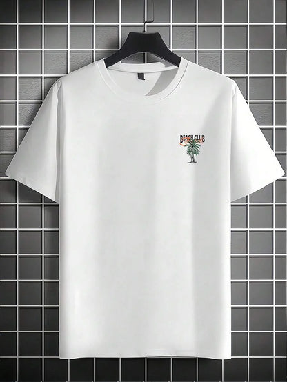 Mintgroen Heren T-shirt Oversized met Print