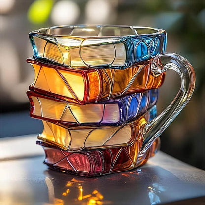 3D Boekenmok | Mok voor Boekenliefhebbers | Originele Koffiemok - unieke literaire koffiekop, cadeau voor boekenliefhebbers