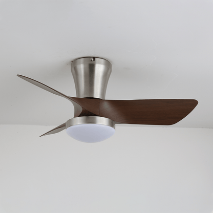 Moderne Houten Plafondventilator Trivon met Geïntegreerde Verlichting – Verstelbare Snelheid & Afstandsbediening