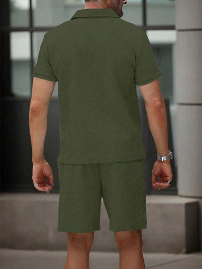 Heren Polo en Shorts Set - Zomerset voor Mannen Relaxed Stijl