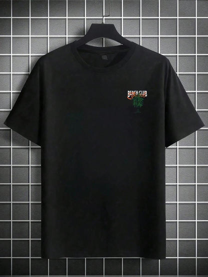 Mintgroen Heren T-shirt Oversized met Print