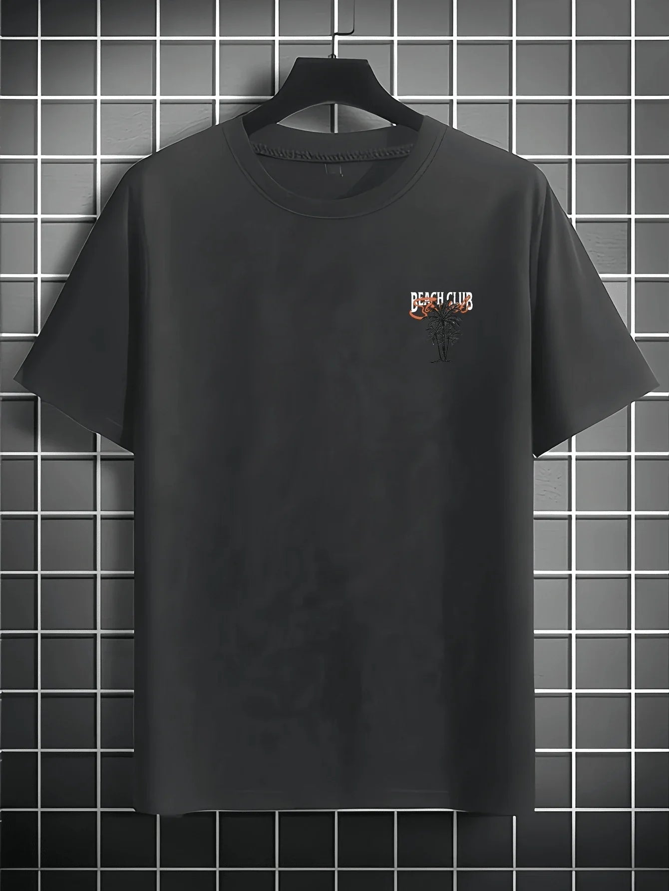 Mintgroen Heren T-shirt Oversized met Print