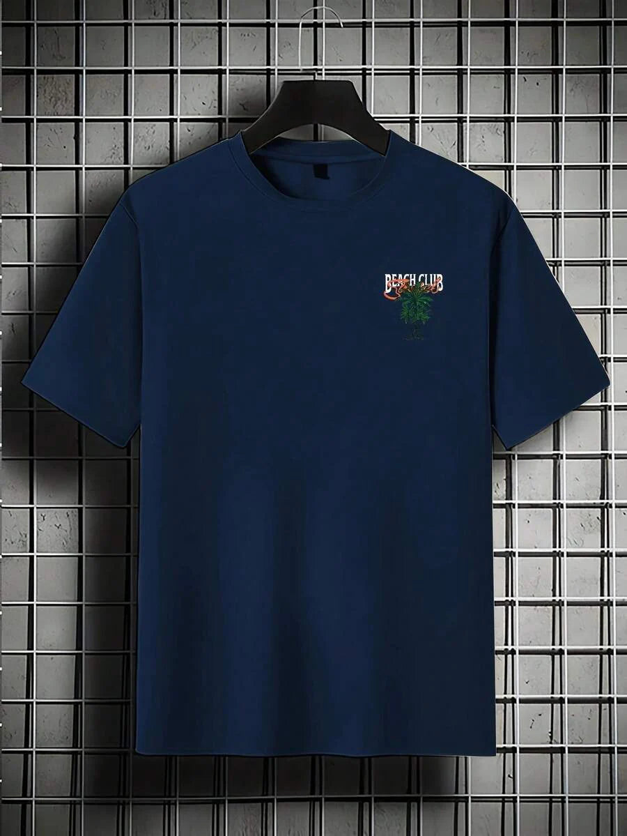 Mintgroen Heren T-shirt Oversized met Print