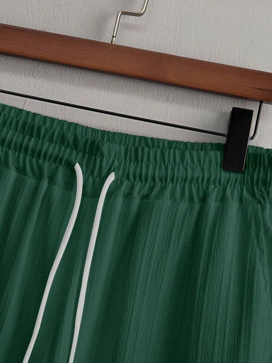 Heren Co-ord Set Zwart Japanse Stijl Luxe Look