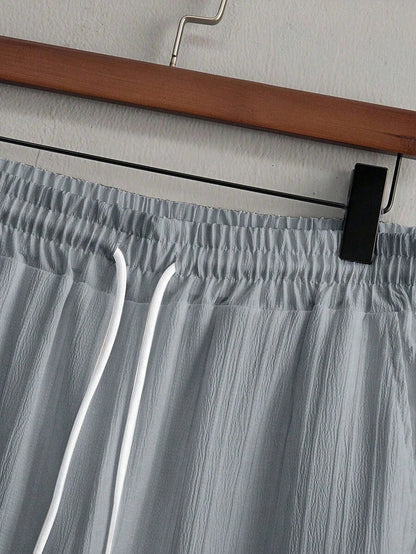 Heren Co-ord Set Zwart Japanse Stijl Luxe Look
