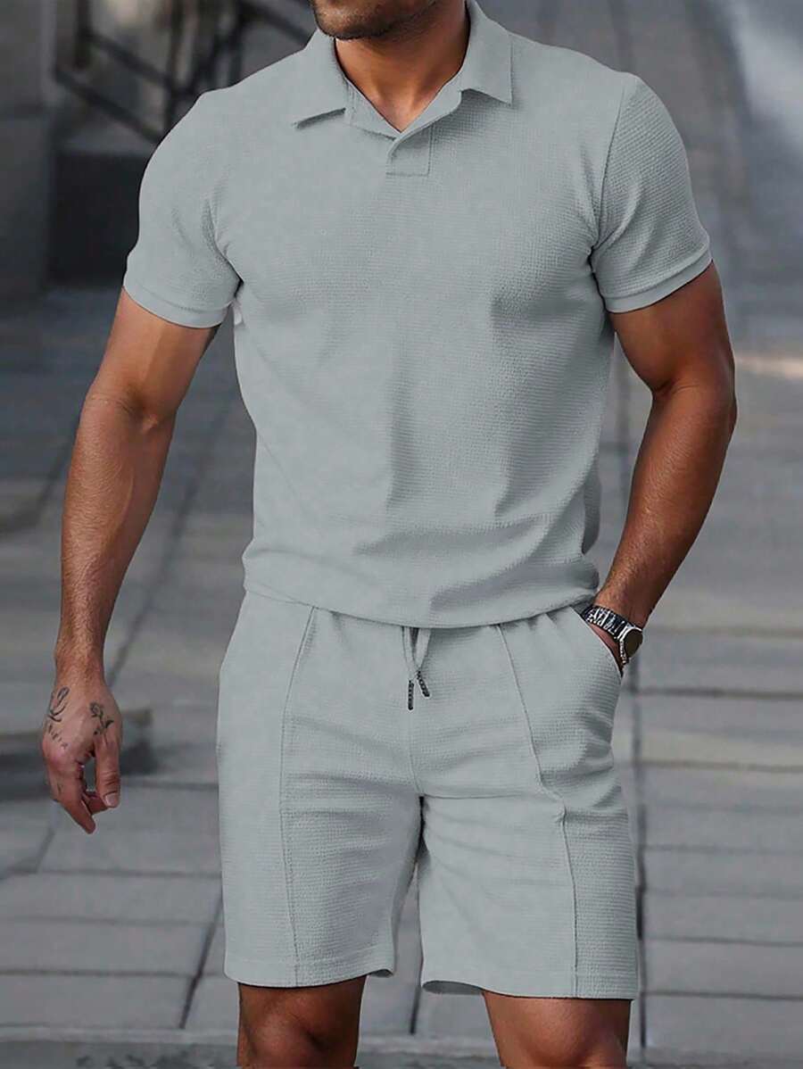 Heren Polo en Shorts Set - Zomerset voor Mannen Relaxed Stijl
