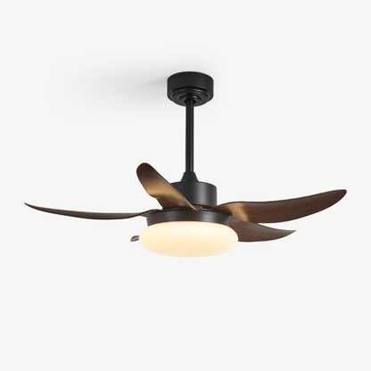 Moderne plafondventilator met verlichting en afstandsbediening hout design 106 cm