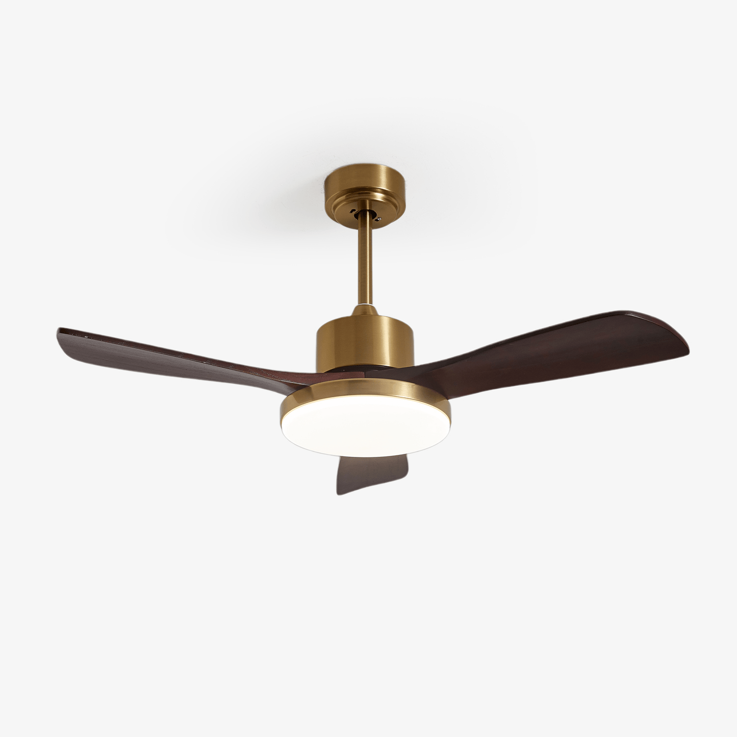 Moderne Plafondventilator met Verlichting – Houten Bladen & Afstandsbediening