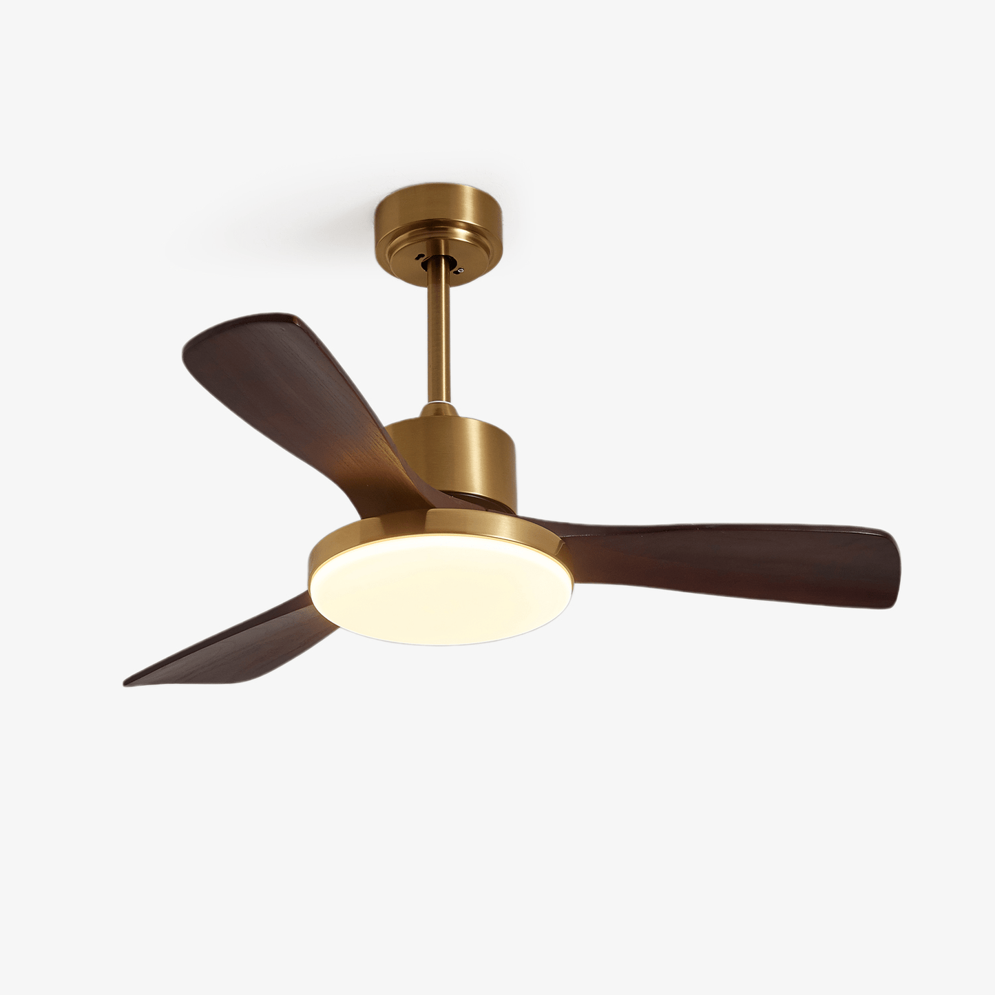 Moderne Plafondventilator met Verlichting – Houten Bladen & Afstandsbediening