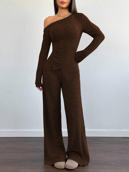 Dames Tweedelig Setje One Shoulder Stijl