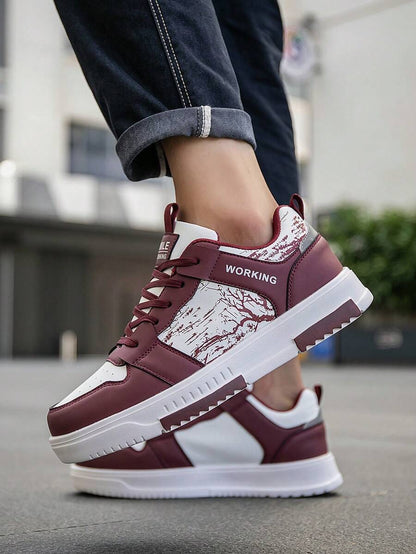 Heren Sneakers Beige Comfortabel Sportief Alledaags