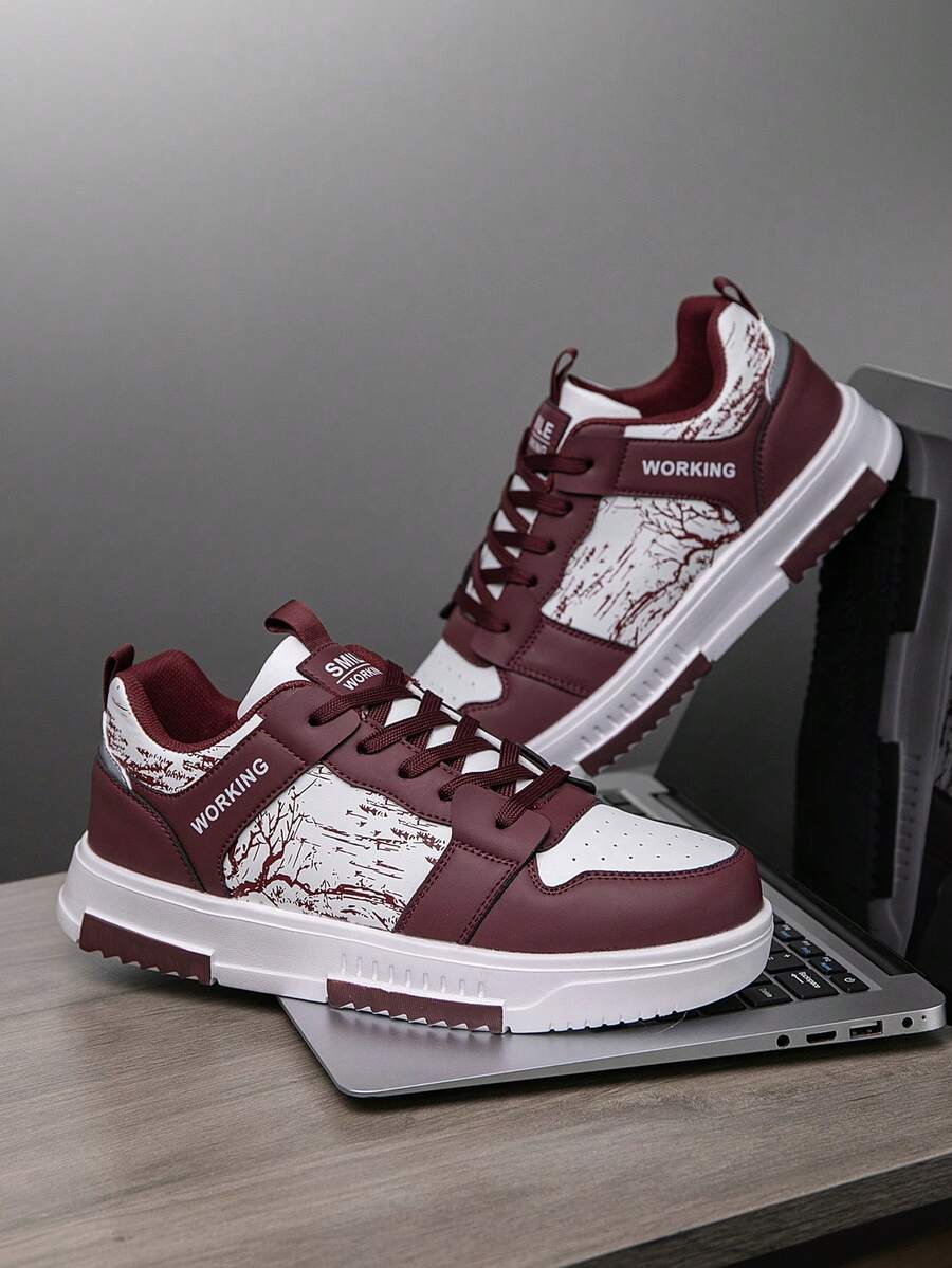 Heren Sneakers Beige Comfortabel Sportief Alledaags