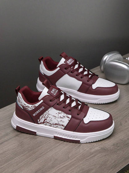 Heren Sneakers Beige Comfortabel Sportief Alledaags
