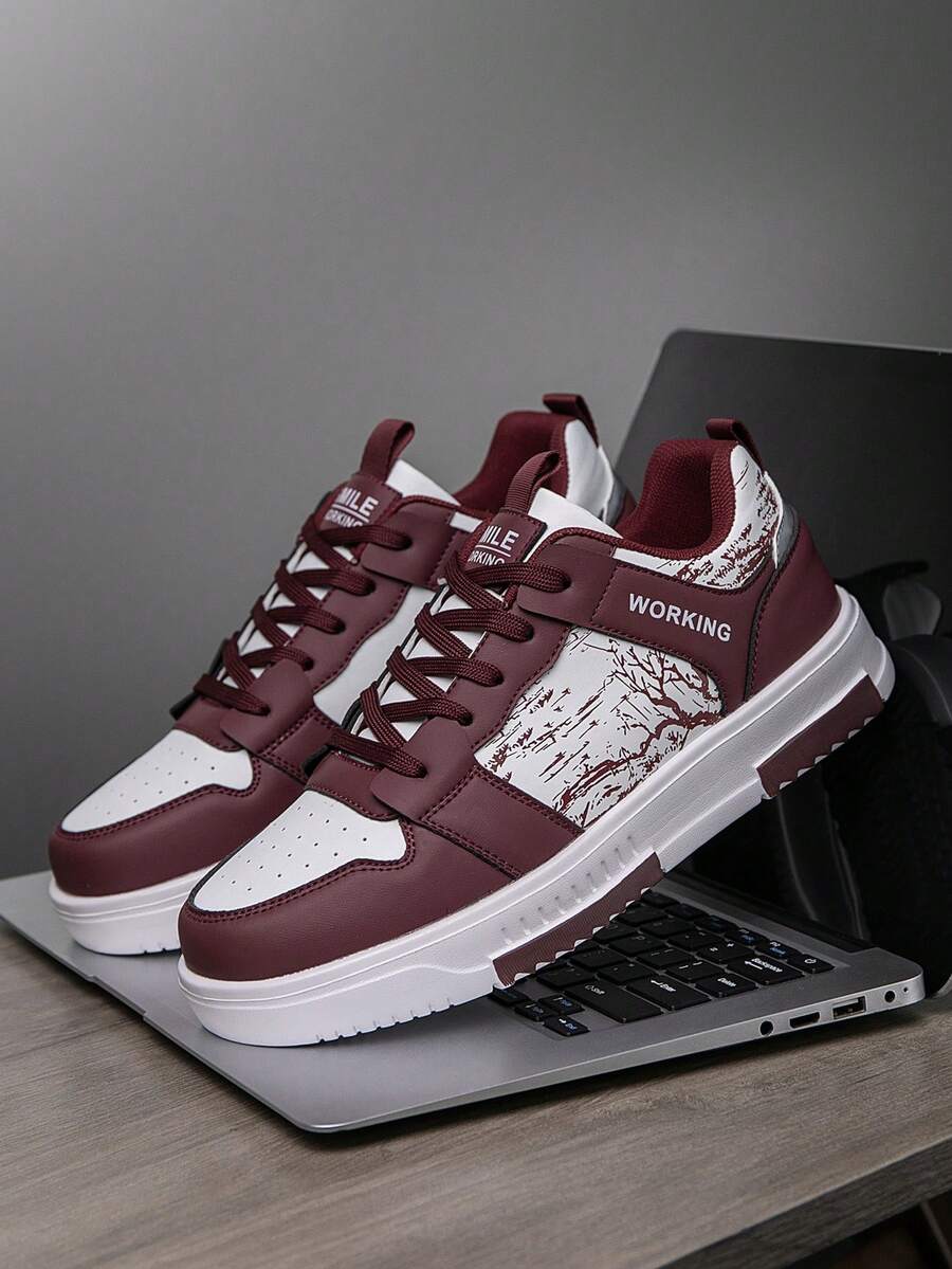 Heren Sneakers Beige Comfortabel Sportief Alledaags