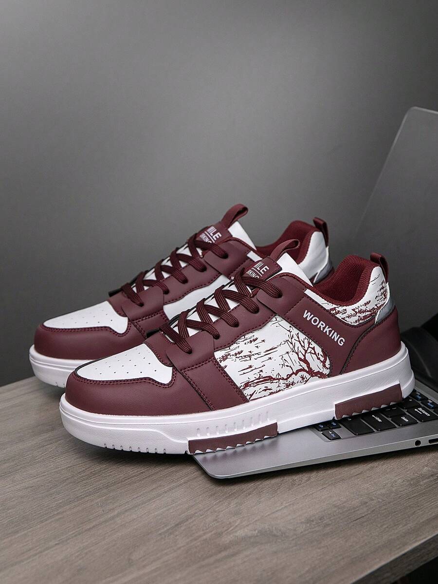 Heren Sneakers Beige Comfortabel Sportief Alledaags