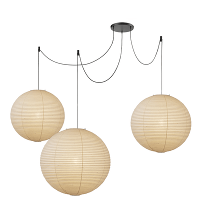 Japanse Mulberry Paper Hanglamp — Handgemaakte Washi Lampenkap Bol Sfeerverlichting