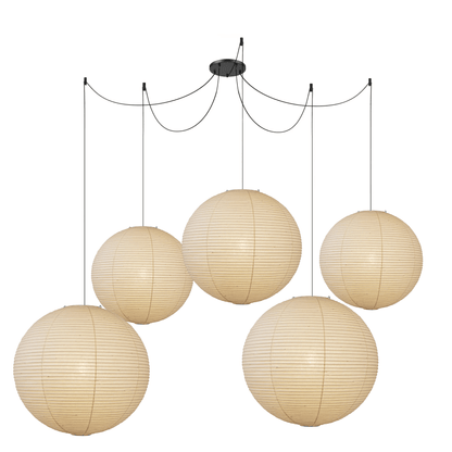 Japanse Mulberry Paper Hanglamp — Handgemaakte Washi Lampenkap Bol Sfeerverlichting