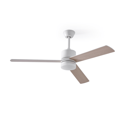 Plafondventilator met LED-verlichting Ø132 cm - 6 snelheden met afstandsbediening - energiezuinig design voor slaapkamer en woonkamer