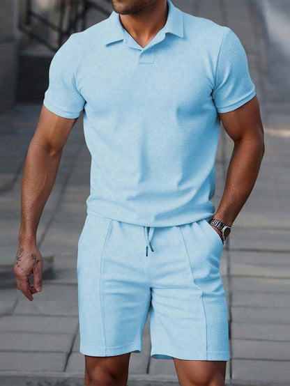 Heren Polo en Shorts Set - Zomerset voor Mannen Relaxed Stijl