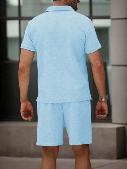 Heren Polo en Shorts Set - Zomerset voor Mannen Relaxed Stijl