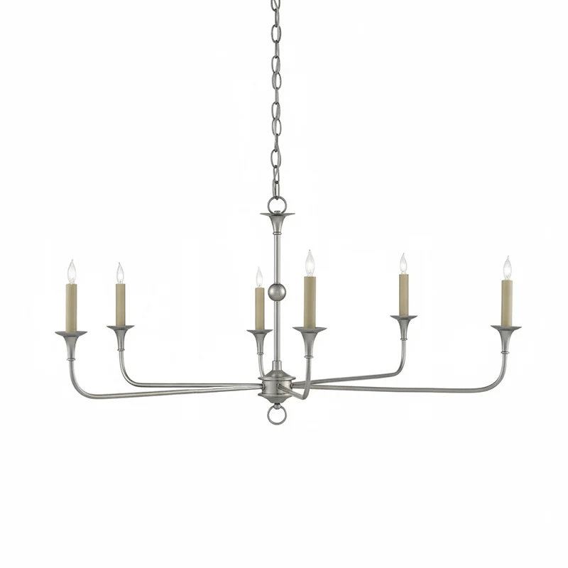 Kaarslamp Kroonluchter Messing Metaal Goud Zwart Wit Nikkel Woonkamer Eetkamer 5 6 Armen Hanglamp Vintage Kaarsenkroonluchter