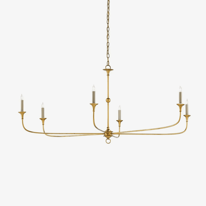 Kaarslamp Kroonluchter Messing Metaal Goud Zwart Wit Nikkel Woonkamer Eetkamer 5 6 Armen Hanglamp Vintage Kaarsenkroonluchter