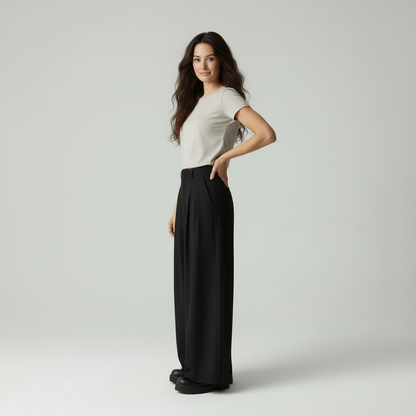 Elegante Wijde Pijpen Broek voor Vrouw Modern Design