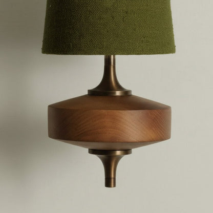 Retro Wandlamp met Stoffen Kap – Vintage Verlichting voor Slaapkamer