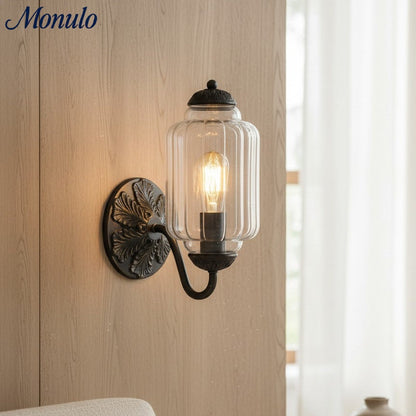 Eloise Vintage Scalloped Milk Glass Wall Sconce - Modern Accent Lighting for Bathroom and Bedroom