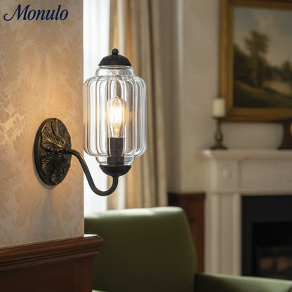 Eloise Vintage Scalloped Milk Glass Wall Sconce - Modern Accent Lighting for Bathroom and Bedroom